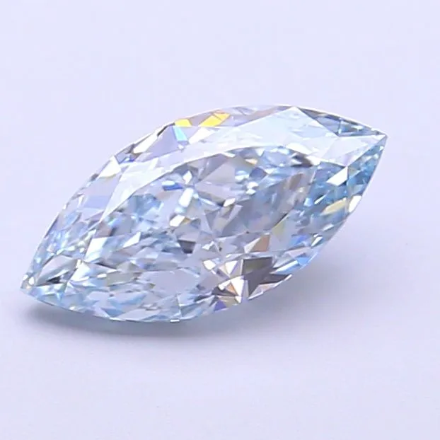1.05ct MARQUISE Fancy Intense Blue VS1 Coloured Lab diamond
