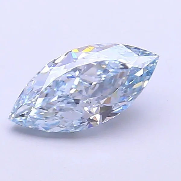 1.05ct MARQUISE Fancy Intense Blue VS1 Coloured Lab diamond