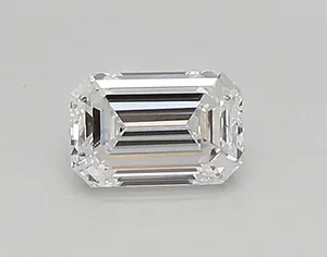 0.31ct EMERALD D IF Lab diamond