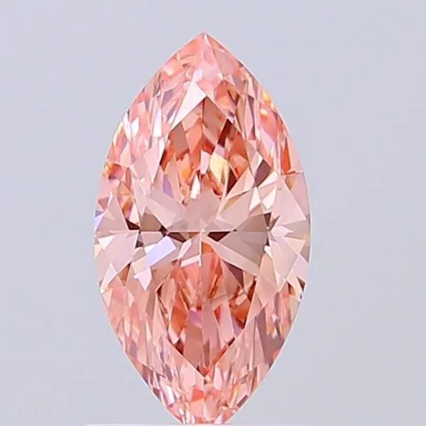 1.08ct MARQUISE Fancy Vivid Pink VS1 Coloured Lab diamond