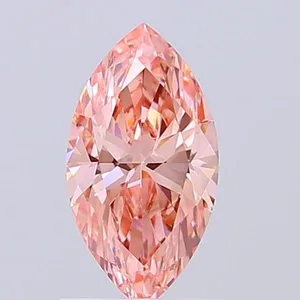 1.08ct MARQUISE Fancy Vivid Pink VS1 Coloured Lab diamond