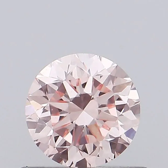 0.46ct ROUND Fancy Intense Pink VVS2 Coloured Lab diamond