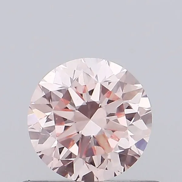 0.46ct ROUND Fancy Intense Pink VVS2 Coloured Lab diamond