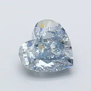 1.25ct HEART Fancy Gray Blue VVS2 Coloured Lab diamond