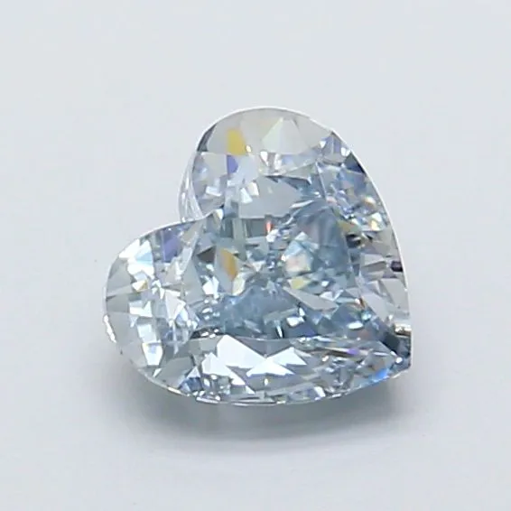 1.25ct HEART Fancy Gray Blue VVS2 Coloured Lab diamond