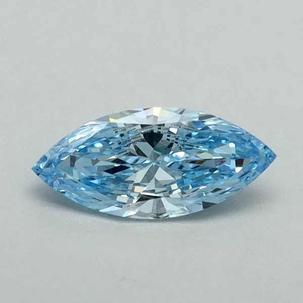 0.5ct MARQUISE Fancy Vivid Blue VS1 Coloured Lab diamond