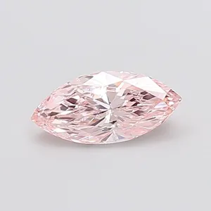 0.87ct MARQUISE Fancy Pink VS2 Coloured Lab diamond
