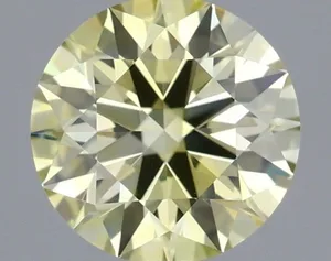0.53ct ROUND Fancy Yellow VVS2 Coloured Lab diamond