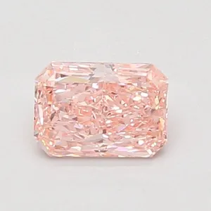 0.76ct RADIANT Fancy Vivid Pink VS1 Coloured Lab diamond