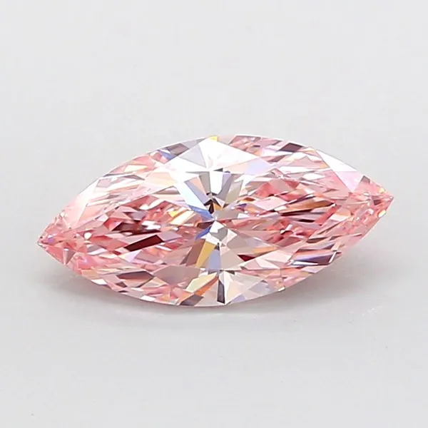 1.38ct MARQUISE Fancy Vivid Pink VVS2 Coloured Lab diamond