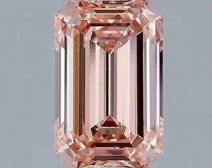 1.05ct EMERALD Fancy Intense Pink VS1 Coloured Lab diamond