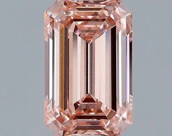 1.05ct EMERALD Fancy Intense Pink VS1 Coloured Lab diamond