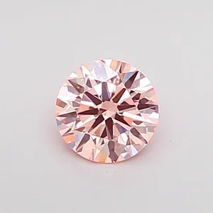 0.34ct ROUND Fancy Pink VS1 Coloured Lab diamond