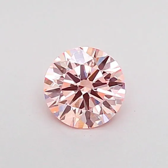 0.34ct ROUND Fancy Pink VS1 Coloured Lab diamond