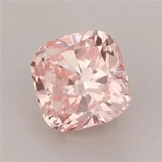 1.02ct CUSHION Fancy Vivid Pink VS1 Coloured Lab diamond