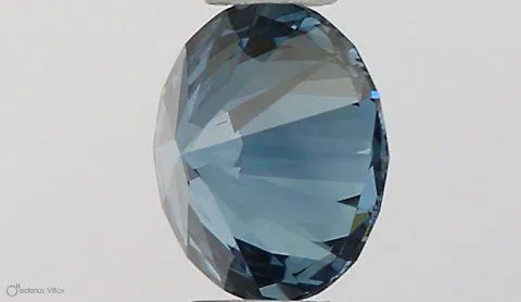 0.40ct ROUND Fancy Vivid Blue VS1 Coloured Lab diamond