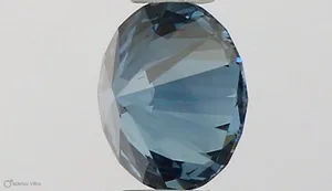 0.4ct ROUND Fancy Vivid Blue VS1 Coloured Lab diamond