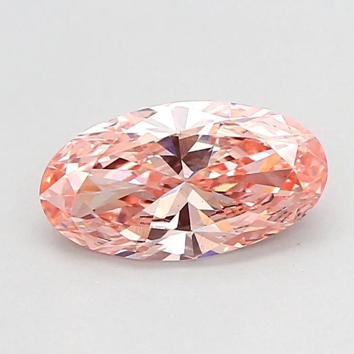 1.03ct OVAL Fancy Intense Pink VS1 Coloured Lab diamond