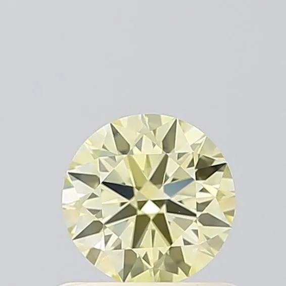 0.53ct ROUND Fancy Intense Yellow VVS1 Coloured Lab diamond