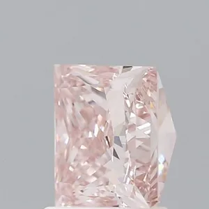 1.9ct PRINCESS Fancy Brownish Pink VS1 Coloured Lab diamond