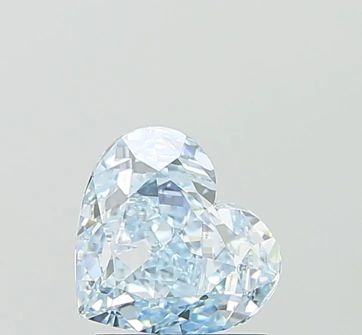 1.51ct HEART Fancy Intense Blue VVS2 Coloured Lab diamond