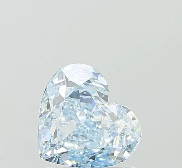 1.51ct HEART Fancy Intense Blue VVS2 Coloured Lab diamond