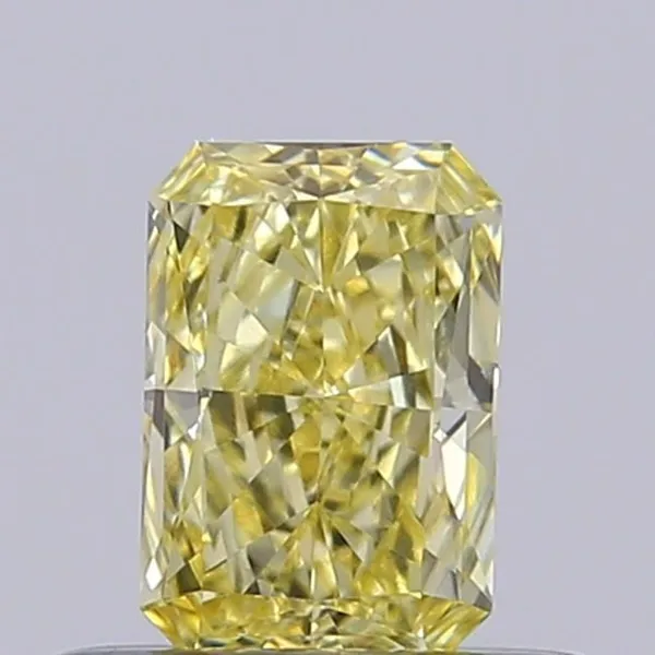 0.33ct RADIANT Fancy Light Yellow VVS2 Coloured Lab diamond