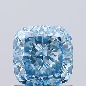 0.91ct CUSHION Fancy Vivid Blue VS1 Coloured Lab diamond