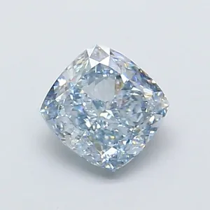 1.02ct CUSHION Fancy Intense Blue VS1 Coloured Lab diamond