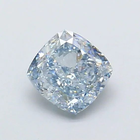 1.02ct CUSHION Fancy Intense Blue VS1 Coloured Lab diamond