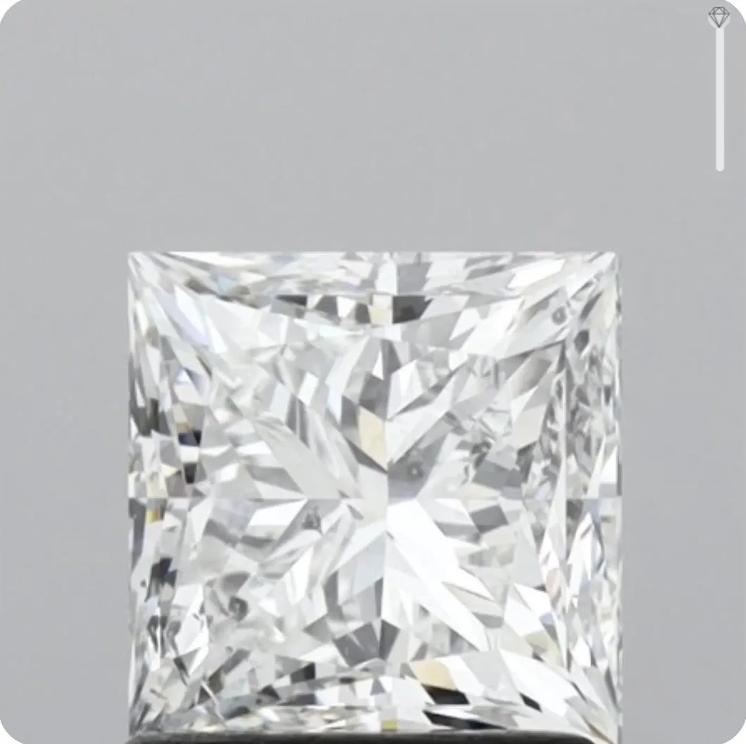 1.51ct PRINCESS G SI2 Natural diamond