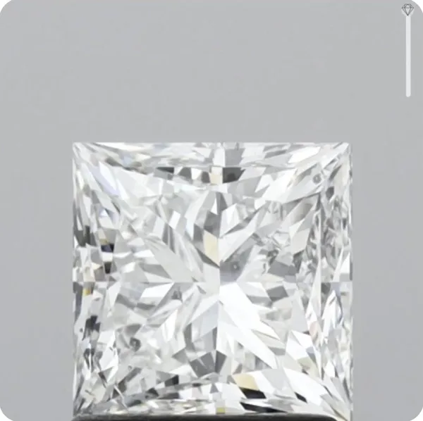 1.51ct PRINCESS G SI2 Natural diamond
