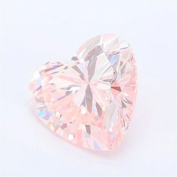 1.05ct HEART Fancy Pink VS1 Coloured Lab diamond