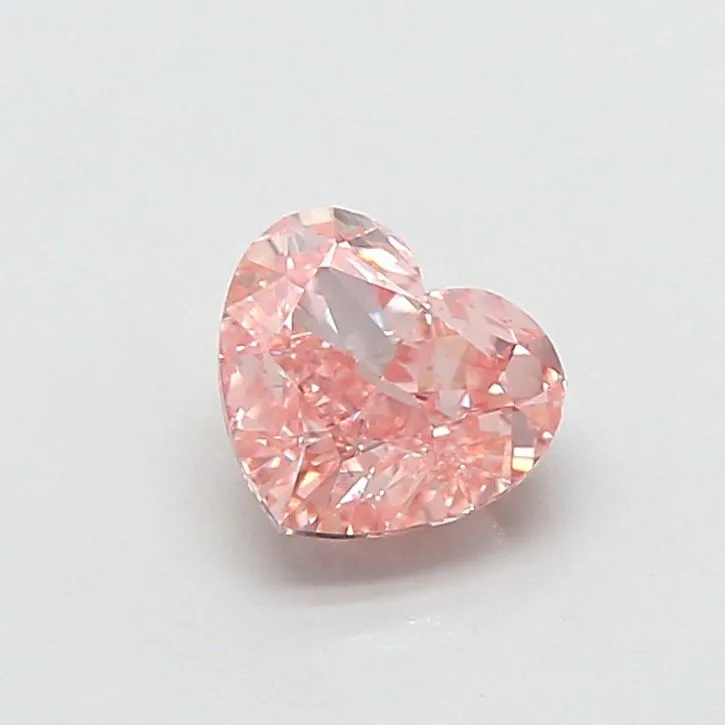 1.06ct HEART Fancy Intense Pink VS1 Coloured Lab diamond