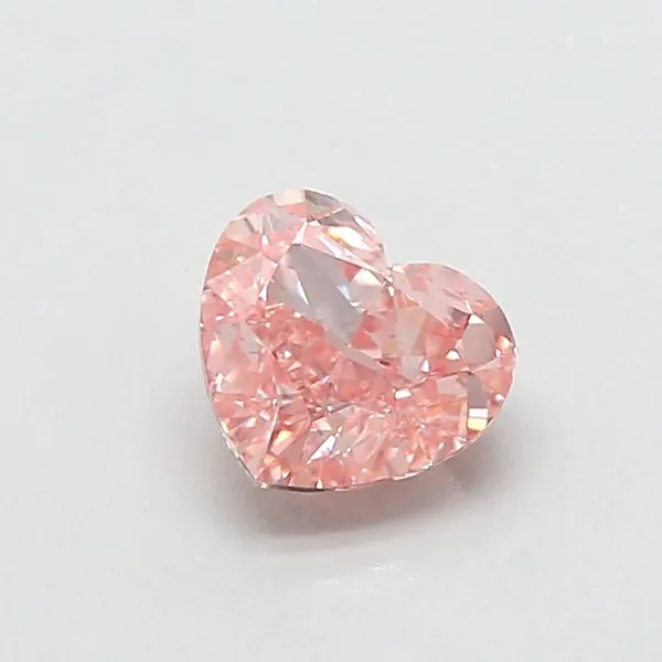 1.06ct HEART Fancy Intense Pink VS1 Coloured Lab diamond