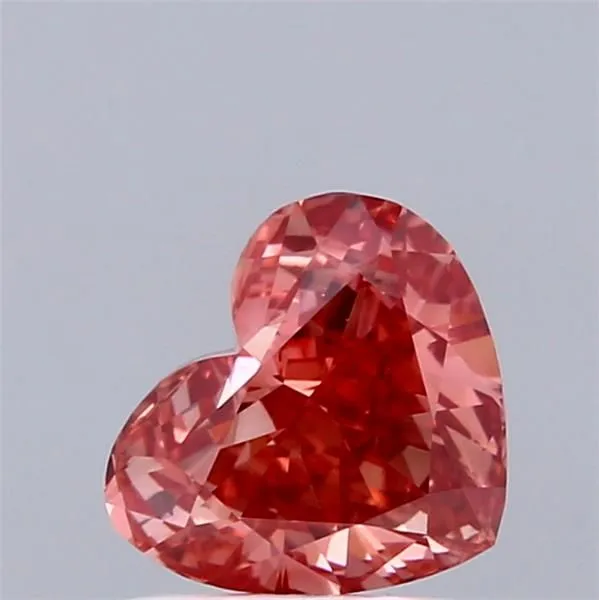 1.19ct HEART Fancy Vivid Pink VS1 Coloured Lab diamond
