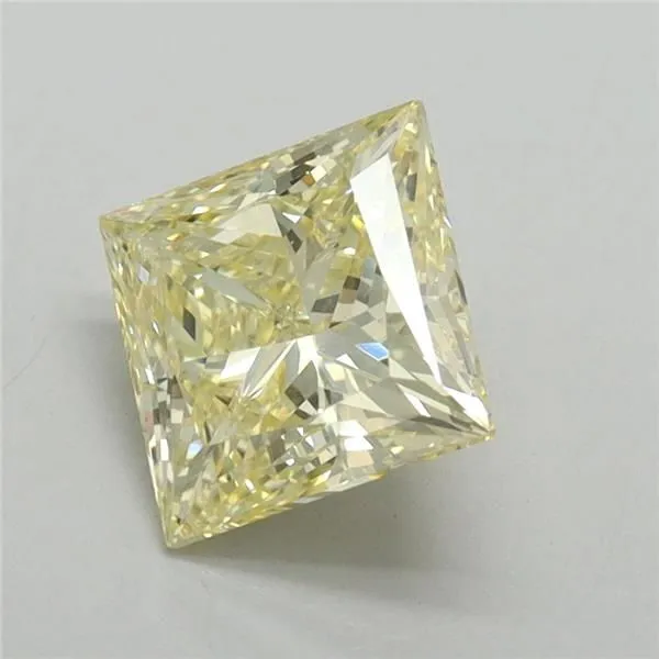 1.6ct PRINCESS Fancy Intense Yellow VS1 Coloured Lab diamond