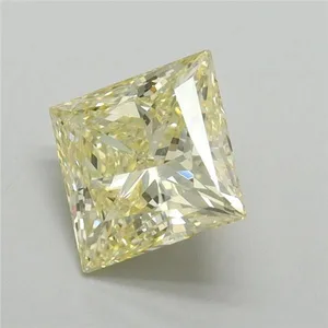 1.6ct PRINCESS Fancy Intense Yellow VS1 Coloured Lab diamond
