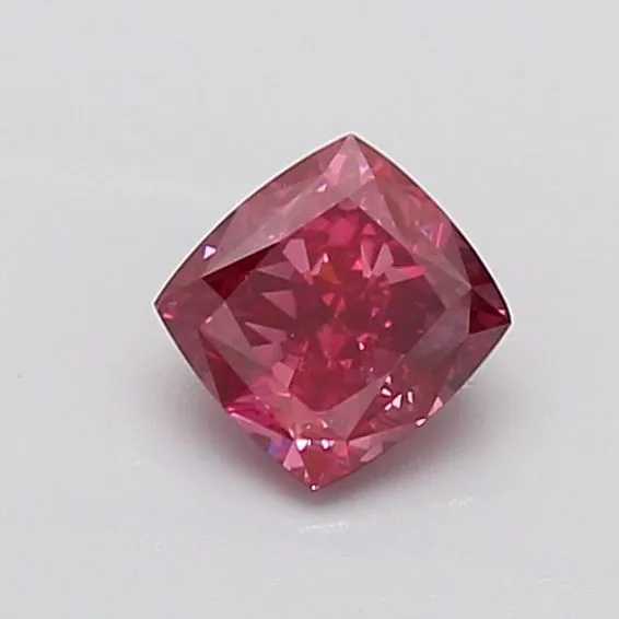 0.95ct CUSHION Fancy Deep Pink VVS2 Coloured Lab diamond