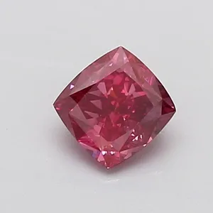 0.95ct CUSHION Fancy Deep Pink VVS2 Coloured Lab diamond