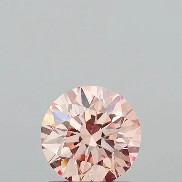0.97ct ROUND Fancy Intense Pink VS1 Coloured Lab diamond