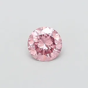 0.43ct ROUND Fancy Vivid Pink VVS2 Coloured Lab diamond