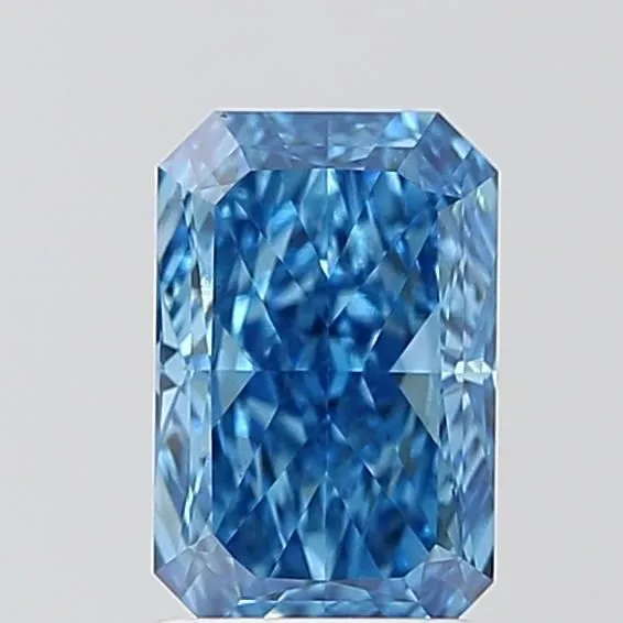 1.41ct RADIANT Fancy Vivid Blue VS1 Coloured Lab diamond