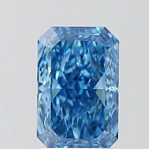 1.41ct RADIANT Fancy Vivid Blue VS1 Coloured Lab diamond