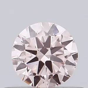 0.4ct ROUND Fancy Pink VS2 Coloured Lab diamond