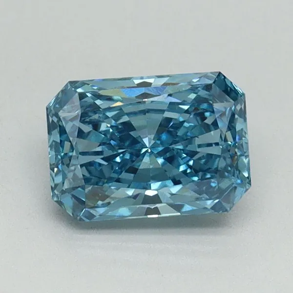 1.01ct RADIANT Fancy Vivid Blue VS1 Coloured Lab diamond