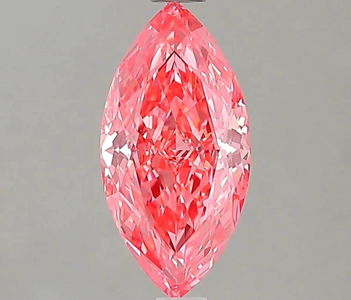 1.11ct MARQUISE Fancy Vivid Pink VVS2 Coloured Lab diamond