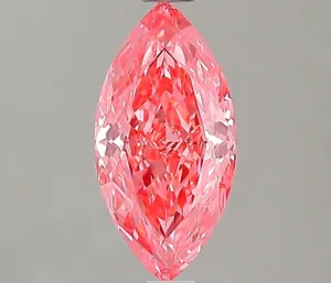 1.11ct MARQUISE Fancy Vivid Pink VVS2 Coloured Lab diamond