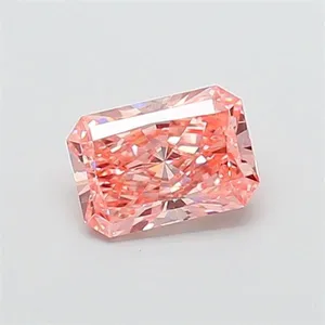 1.07ct RADIANT Fancy Vivid Pink VS1 Coloured Lab diamond