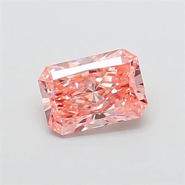 1.07ct RADIANT Fancy Vivid Pink VS1 Coloured Lab diamond